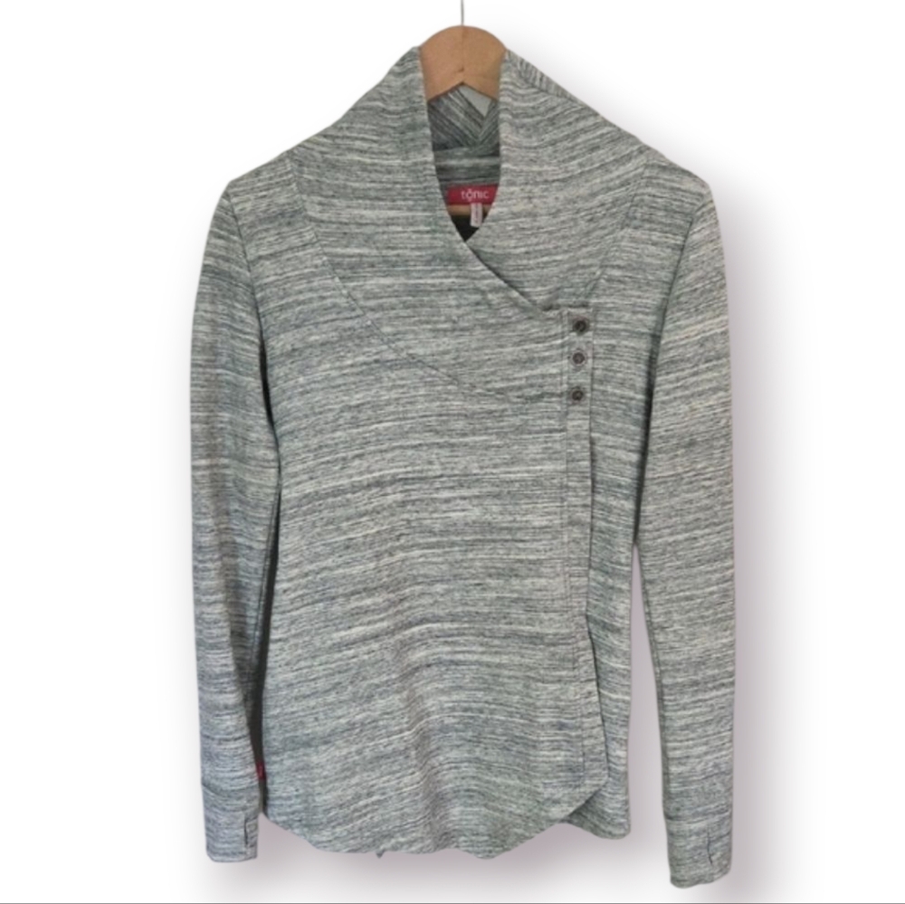 Tonic Gray Terry Wrap Jacket